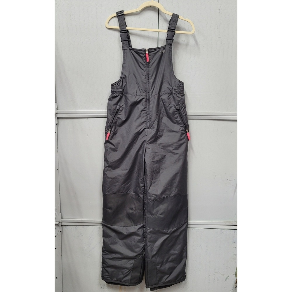 Champion Kids‎ Gray Venture Dry Snow Bib Overalls Ski Pants XL 14-16 L5764B